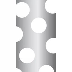 Sugar Plum Party SugarPlum Sterling Paper Guest Towels, White/Silver, 32 Count thumbnail 2