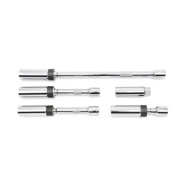 GEARWRENCH 3/8 in. Drive 6-Point Magnetic Swivel Spark Plug Socket Set, 5-Piece