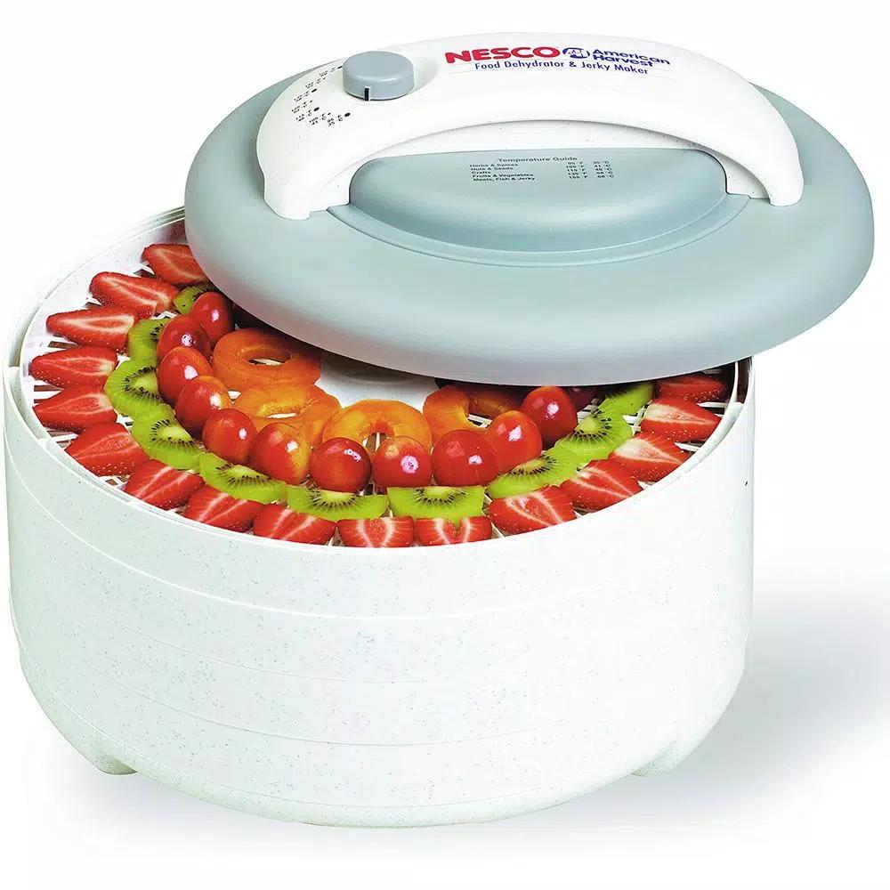 Nesco American Harvest Snackmaster 6-Tray Food Dehydrator and Jerky Maker, White