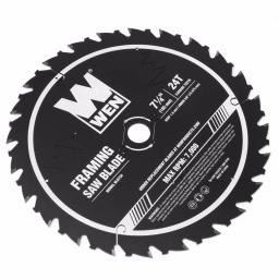 WEN 7.25 in. 24-Tooth Carbide-Tipped Professional Framing Saw Blade for Miter and Circular Saws thumbnail 4