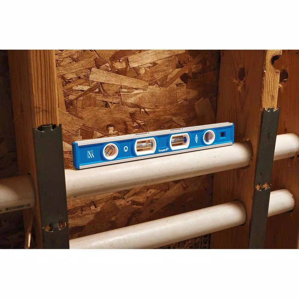 Empire e75 Series True Blue 48 in. Box Level and 12 in. Magnetic Level Set