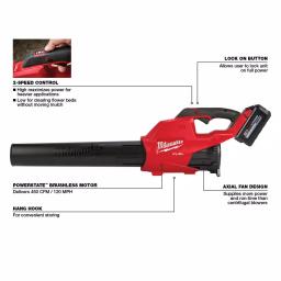 Milwaukee M18 FUEL 4-Tool Combo Kit: Blower, Speaker, Fan, and Rocket Dual Power Tower Light thumbnail 12
