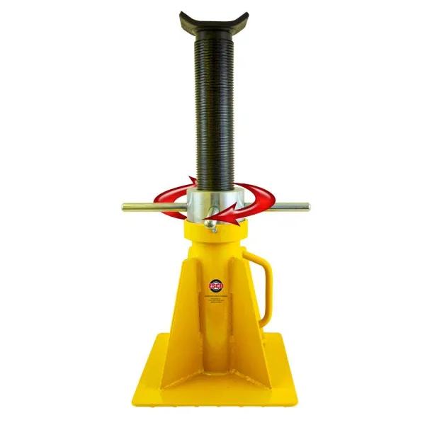 ESCO 20-Ton Heavy-Duty Screw Style Jack Stand, Short Adjustable Steel Stand
