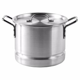IMUSA 32 Qt. Aluminum Stovetop Steamer with Lid and Steam Tray thumbnail 4