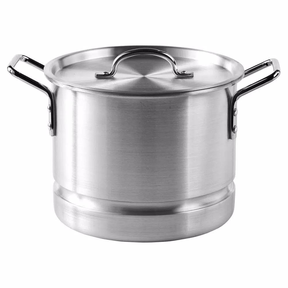 IMUSA 32 Qt. Aluminum Stovetop Steamer with Lid and Steam Tray