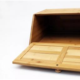 BergHOFF Natural Bamboo Bread Box - 16" x 7" x 4" Eco-Friendly Kitchen Storage thumbnail 3