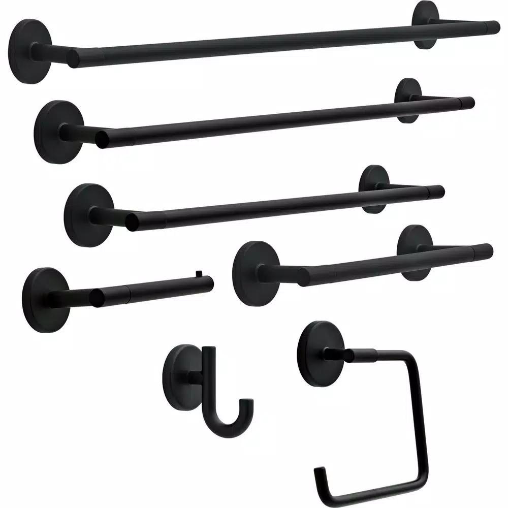 Delta Lyndall 18 in. Single Towel Bar, Matte Black