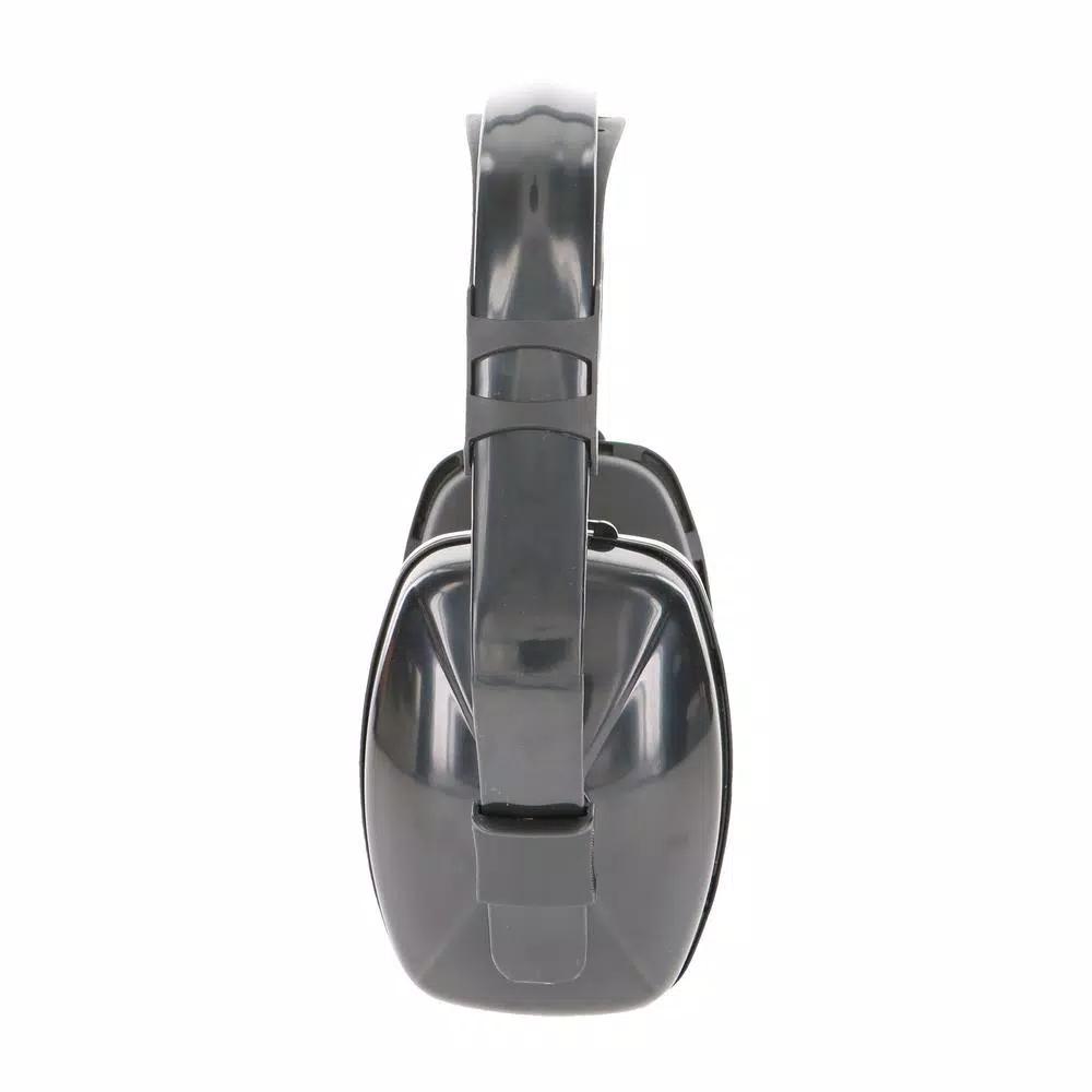 HDX Black Passive Hearing Protection Ear Muffs, 23 dB NRR, Lightweight Over-the-Head Design