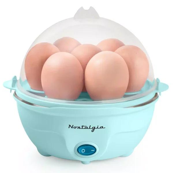 Nostalgia Premium Nostalgia 7-Egg Aqua Egg Cooker - Multi-Function Steamer & Poacher