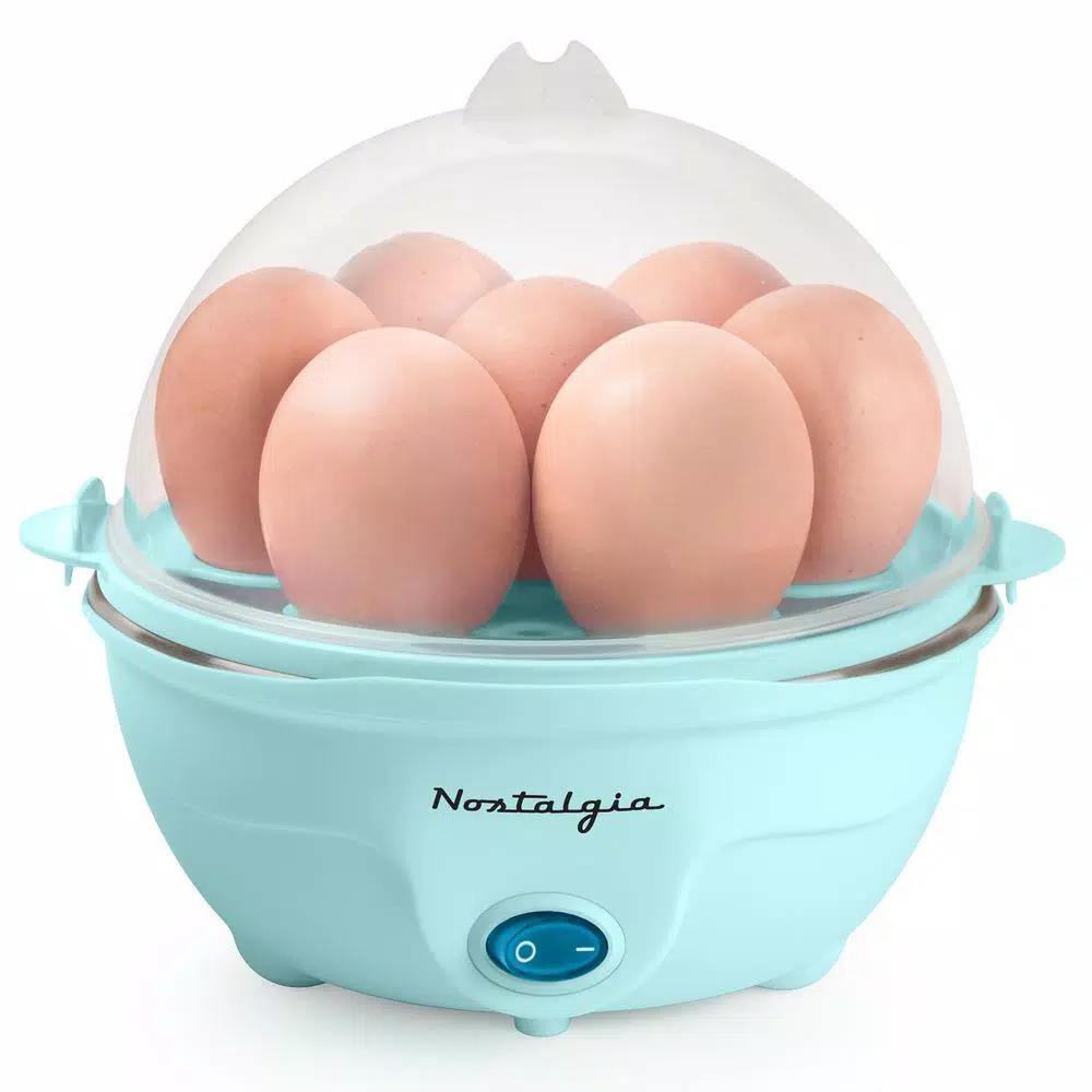 Nostalgia Premium Nostalgia 7-Egg Aqua Egg Cooker - Multi-Function Steamer & Poacher