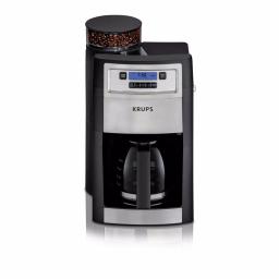 KRUPS Grind and Brew 10-Cup Stainless Steel Drip Coffee Maker with Built-In Conical Burr Grinder thumbnail 1