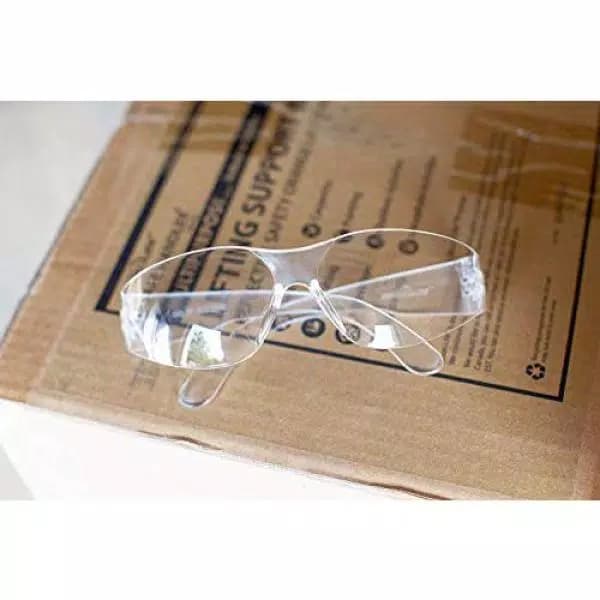 Bison Life Safe Handler Clear Lens Safety Glasses, ANSI Z87.1 Certified, 144 Pairs (12 Boxes)