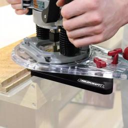 Milescraft Edge and Mortise Guide with 7 Turn Lock Universal Base Plate for Routers thumbnail 4