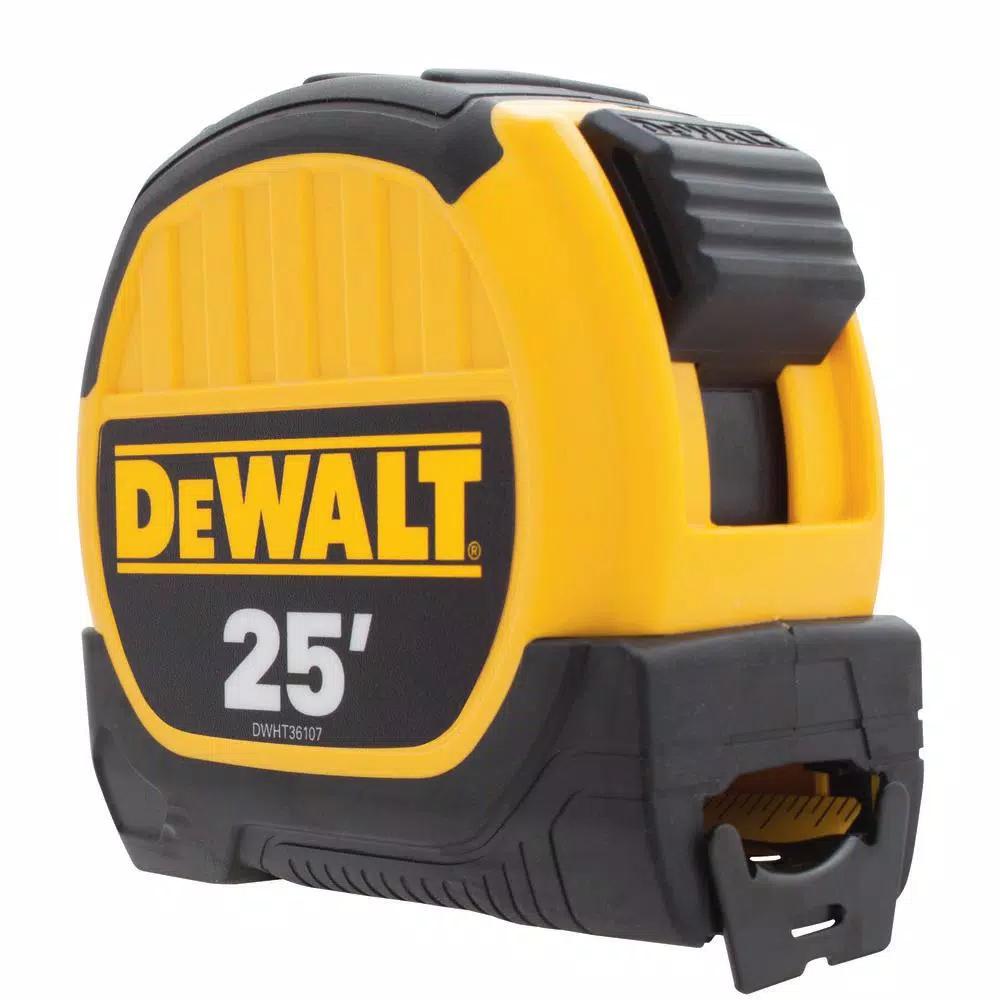 DEWALT Center Sensor Stud Finder with 25 ft. Tape Measure Bonus Set, Detects Wood and Metal
