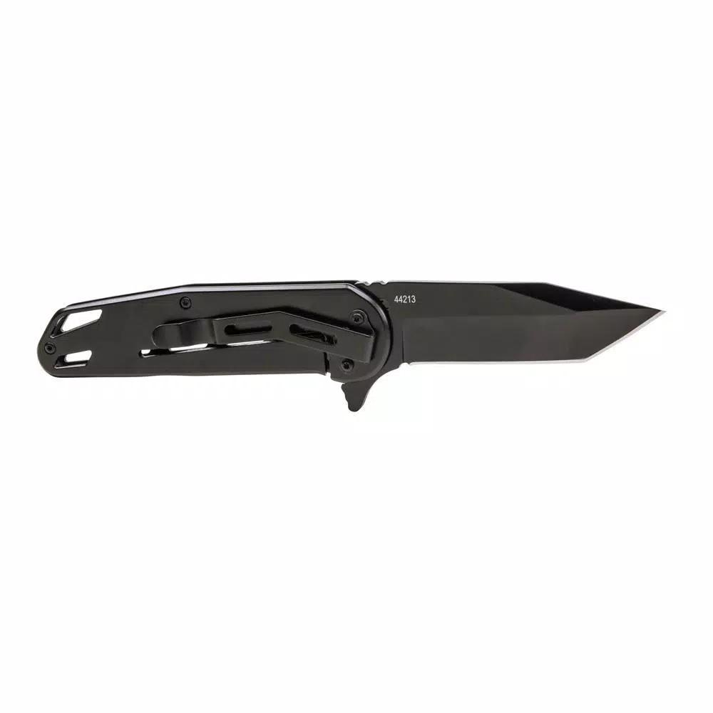 Klein Tools Bearing-Assisted Open Folding Knife with Tanto Blade