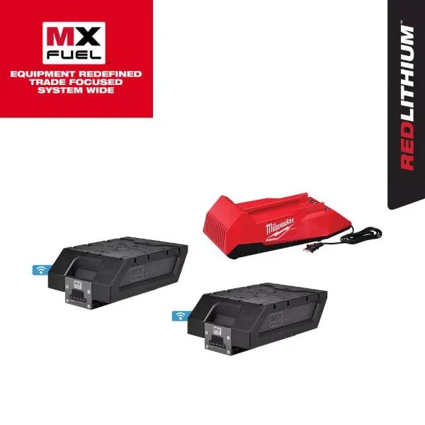 Milwaukee MX FUEL REDLITHIUM XC406 Battery and Charger Expansion Kit (2 Batteries, 1 Charger)