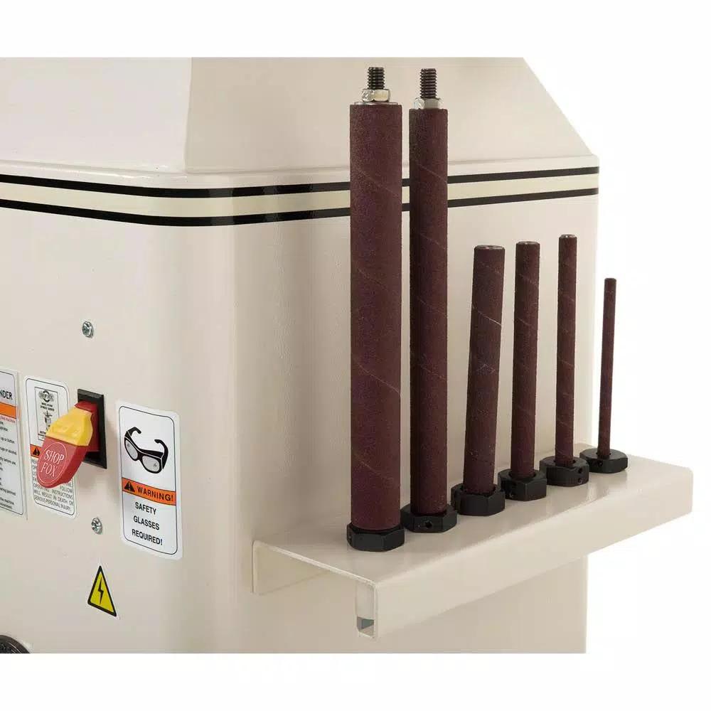 Shop Fox W1686 1 HP Oscillating Spindle Sander with 25.25 in. Cast-Iron Table