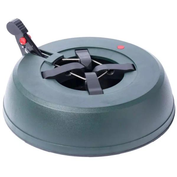 Unbranded Automatic Green Plastic Foot Pedal Christmas Tree Stand with Water Level Indicator