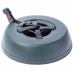 Unbranded Automatic Green Plastic Foot Pedal Christmas Tree Stand with Water Level Indicator thumbnail 1