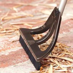 WISP 3-Piece Broom and Dustpan Set with Telescoping Handle and Bristle Seal Technology - Gray thumbnail 2