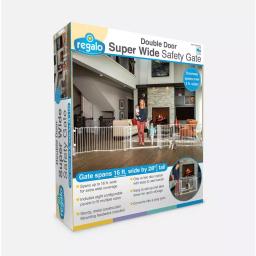 Regalo Super Wide Double Door Baby Gate and Play Yard, 28" Height, Fits Up to 192" Wide thumbnail 4