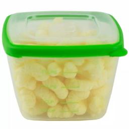 Home Basics 8-Piece Nesting Plastic Food Storage Container Set with Multi-Color Snap-On Lids thumbnail 6