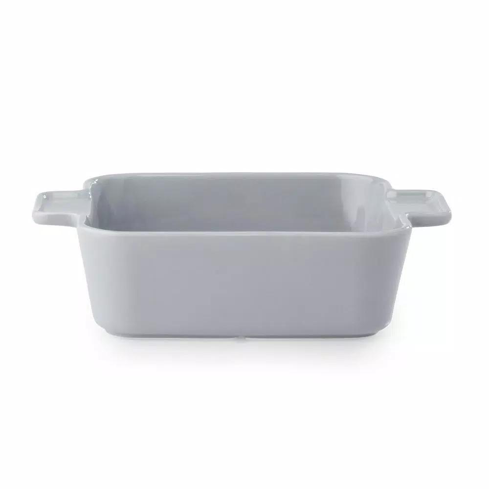 CorningWare 2 Qt. Square Stoneware Baker, 8 in. x 8 in., Ash Gray