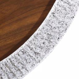 Brielle Home 42" Round Cotton Fabric Fitted Table Cover, Grey Granite Stone Print thumbnail 4