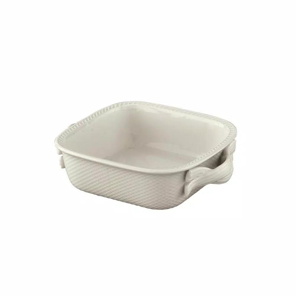 Park Designs Levingston 8.5 in. Square Stoneware Baking Dish, Cream