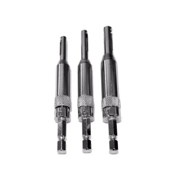 Milescraft 3-Piece Self-Centering Steel Hinge Installation Drill Bit Set