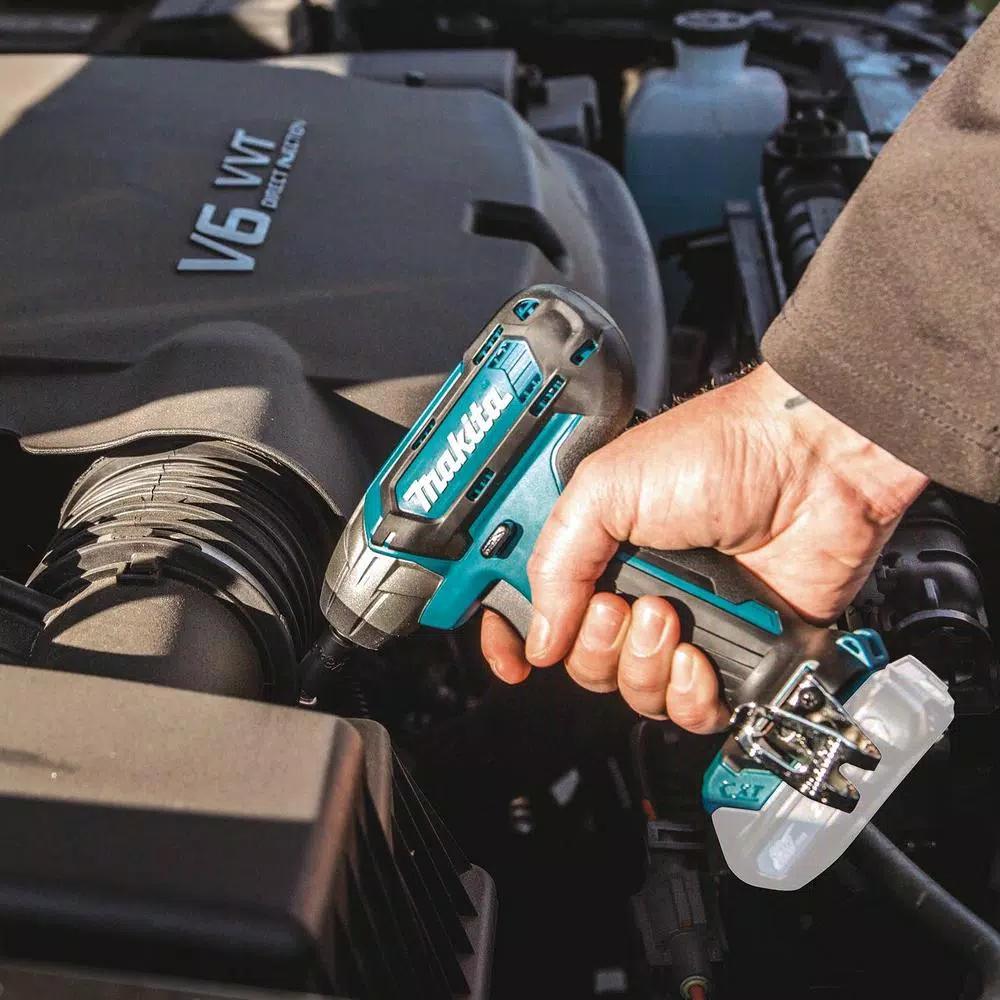 Makita 12V MAX CXT Cordless Ratchet Kit with Bonus 1/4 in. Impact Wrench