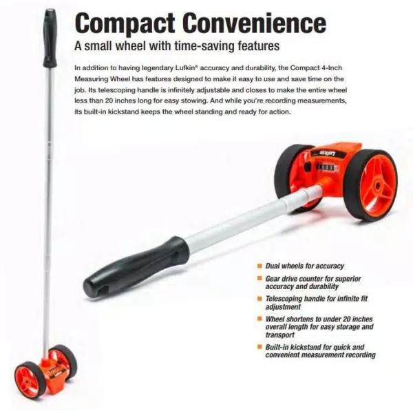 Lufkin Crescent Lufkin 4 in. Dual Wheel Small Measuring Wheel