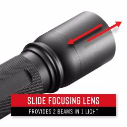 Coast HP10R 1050 Lumen Rechargeable Focusing LED Flashlight with Dual Power Flex Charge thumbnail 3