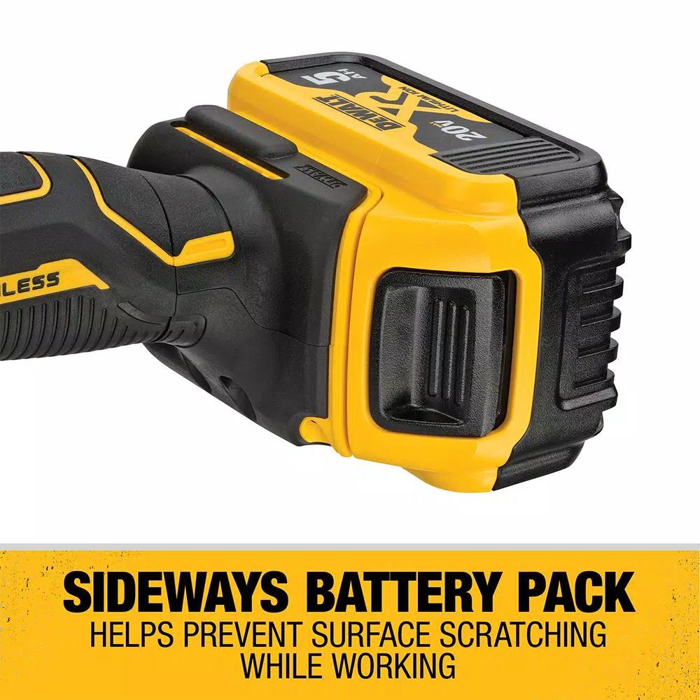 DEWALT 20V MAX XR Cordless Brushless 5 in. Variable Speed Random Orbit Polisher Kit with (2) 5.0 Ah Batteries & Charger