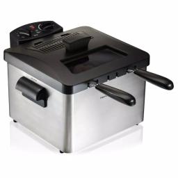 Hamilton Beach Professional-Style 3-Basket Deep Fryer, 1800W, 3-Quart Stainless Steel thumbnail 1