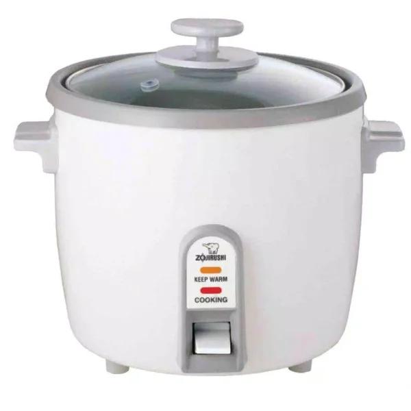Zojirushi 6-Cup White Rice Cooker and Steamer with Stainless Steel Steaming Tray