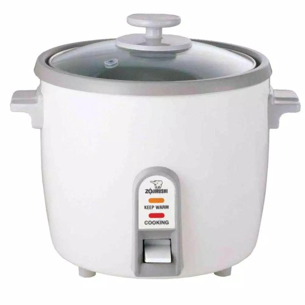 Zojirushi 6-Cup White Rice Cooker and Steamer with Stainless Steel Steaming Tray