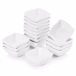 MALACASA 2.5-Inch White Porcelain Ramekins Set of 16, Ceramic Souffle Dishes and Serving Bowls thumbnail 1