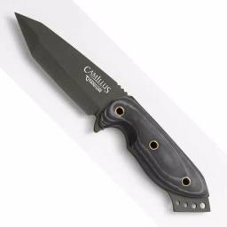 Camillus 7.75 in. Tanto Fixed Blade Knife with Carbonitride Titanium Coating and Micarta Handle thumbnail 2