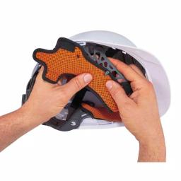 Ergodyne Skullerz 8984 Orange Hard Hat Replacement Sweatband, 3-Pack thumbnail 2