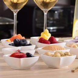 MALACASA 2.5-Inch White Porcelain Ramekins Set of 16, Ceramic Souffle Dishes and Serving Bowls thumbnail 7