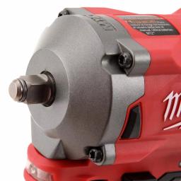 Milwaukee M12 FUEL 12V Brushless Cordless Stubby Impact Wrench Combo Kit (3/8 in. & 1/2 in.) with Two 3.0 Ah Batteries thumbnail 4