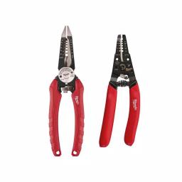 Milwaukee 2-Piece Electrician Tool Set: 6-in-1 Combination Pliers & Wire Strippers thumbnail 1