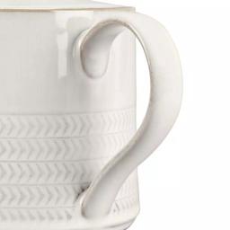 Denby Natural Canvas Textured Stoneware Teapot, White thumbnail 2
