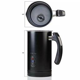 Oventes FR3608 Deluxe Electric Milk Frother and Steamer, 8 oz, Black thumbnail 5