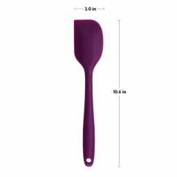 Ovente Premium Silicone Spatula with Stainless Steel Core, Heat-Resistant 500°F, Purple thumbnail 5