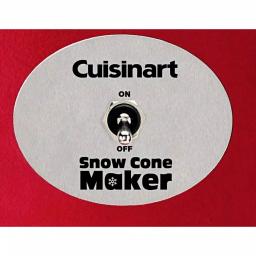 Cuisinart 20 oz. Red Countertop Snow Cone Machine thumbnail 2