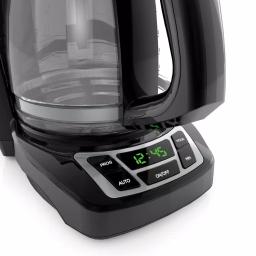 Black+Decker 12-Cup Programmable Drip Coffee Maker with Sneak-A-Cup Technology, Black thumbnail 4