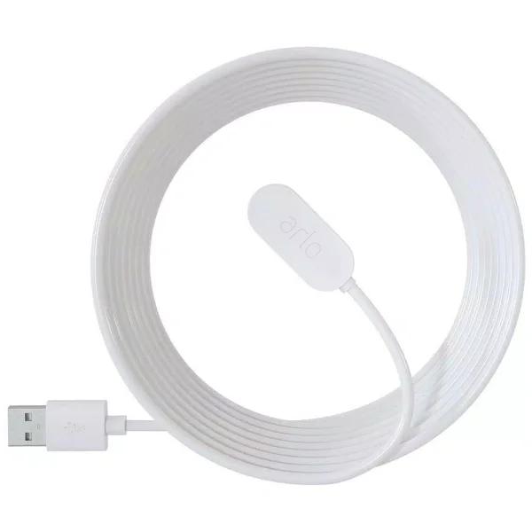 Arlo Ultra and Pro 3 Indoor Magnetic Charging Cable, 8 ft. - White