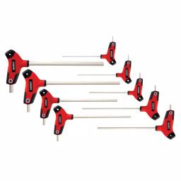 SUNEX TOOLS Sunex 9-Piece SAE T-Handle Hex Key Set, 5/64 in. to 3/8 in. thumbnail 2